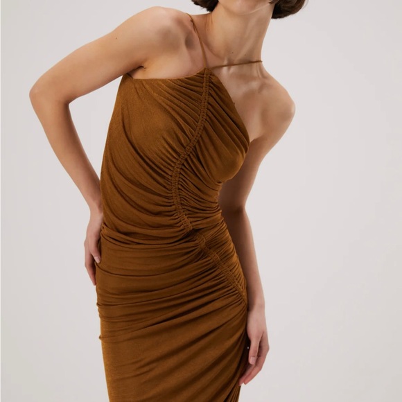 Misha KAYLEIGH SLINKY JERSEY MIDI DRESS XXS
Bronze - Picture 2 of 8